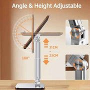 Wood Reading Stand 23-31cm Height Adjustable Tablet Stand Holder Desktop iPad Stand 180° Angle Adjustable Book Bracket