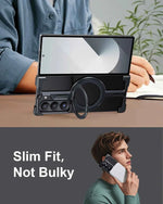 Case for Samsung Galaxy Z Fold 5/6 Magnetic Phone Cover w/ Magsafe Kickstand Slim Shockproof Metal Phone Case Cover