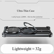 Aluminum Alloy Shell for Huawei Mate 60 Pro+ Phone Case Metal Borderless Shockproof Protective Cover Magnetic Holder