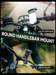 Anti-Shake Bike Phone Holder Quick Install Bicycle Motorcycle Phone Mount with Vibration Dampener for 4.7 - 7
