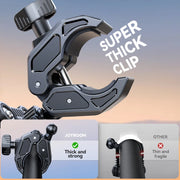 Motorcycle Phone Mount Holder Dual Vibration Dampener Universal Bike Bicycle Phone Mount for 4.7 - 7'' Phones