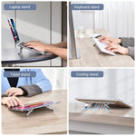Portable Laptop Stand for MacBook  Adjustable Laptop Riser Invisible Foldable Notebook Computer Cooling Support Bracket - NeoFrame
