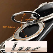 Metal Phone Case for Xiaomi 14 15 Ultra/Pro Case with 360° Rotation Ring Stand Magsafe Shockproof
