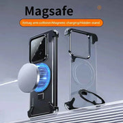 Magnetic Frameless Phone Case Magsafe Bumper with Stand Phone Cover for Xiaomi 13, 13 Pro New Upgrade Phone Cover