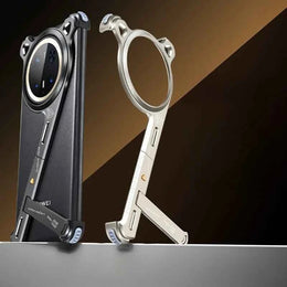 Metal Frameless for Huawei Mate 60/70/70 Pro/70 Pro+ Phone Case with 110° Adjustable Stand Shockproof Protective Cover