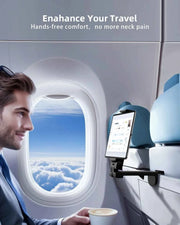 Portable Tablet Holder for Travel Handfree Tablet Mount for Desk 360°Rotation Foldable Tablet Stand for 4-10.9 in Device