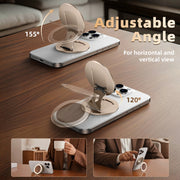 Metal Foldable Double-Sided MagSafe Phone Holder for iPhone Samsung Universal Angle Adjustable Stand with Strong Magnet - NeoFrame