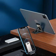 Metal Cell Phone Holder Portable Mobile Phone Holder For iPhone 15 16 Pro Max Xiaomi Tablet Adjustable Desktop Stand - NeoFrame