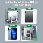 ABS Vertical Laptop Stand Holder for MacBook Air Pro /Tablet/HP/Dell Pad Gravity Notebook Computer Stand Storage Holder - NeoFrame