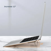 2 PCS Portable Mini Laptop Stand Aluminium Notebook Support Laptop Base Macbook Pro Holder Adjustable Computer Bracket - NeoFrame