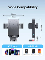 15W Car Phone Holder Wireless Charger Car Charger Stable Rotatable Air Vent Dashboard Phone Holder Car Charger Support