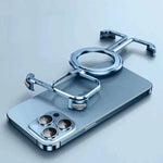 Magsafe Phone Case for iPhone Frameless Slim Phone Cover Wireless Charging Magnetic Bumper Kickstand