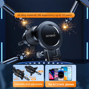 2 in 1 Magnetic & Gravity Phone Holder for Car Air Vent Alloy Car Phone Stand Universal Holder for 4.7-7 Inch Devices - NeoFrame