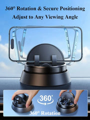 Car Phone Holder Stand for Dashboards 360° Rotatable Phone Mount for 4.7-12.9