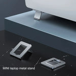2 PCS Portable Mini Laptop Stand Aluminium Notebook Support Laptop Base Macbook Pro Holder Adjustable Computer Bracket - NeoFrame