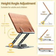 Vertical Laptop Stand Adjustable Reading Book Stand Holder Foldable Notebook Stand Laptop Support MacBook Tablet Mount - NeoFrame