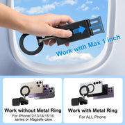 Magnetic Phone Holder Adjustable Phone Mount Magsafe Cell Stand Airplane Travel Accessories for iPhone 16/15/14/13/12 - NeoFrame