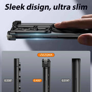 Metal Magnetic Frameless Phone Case For Samsung Galaxy S23/S23+/S23/S24 Ultra Shockproof Metal Cover Finger Ring Holder