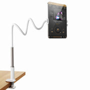Gooseneck Tablet Stand Holder Phone Holder Stand with Adjustable Flexible Long Arm for Bed Lazy Bracket 4.7-13