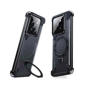 Magnetic Frameless Phone Case Magsafe Bumper with Stand Phone Cover for Xiaomi 13, 13 Pro New Upgrade Phone Cover