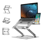 Metal Laptop Stand for Macbook Tablet Portable Notebook Stand Height Adjustable Cooling Holder for 10-17 inch Computer - NeoFrame