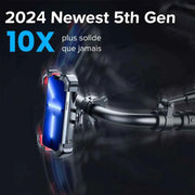 Universal Bike Phone Holder Mount for 4.7 - 7” Phones 360° View Shockproof Bicycle