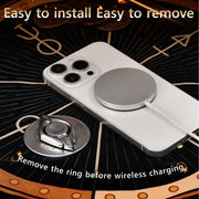 Magnetic Phone Ring Holder 360 °Rotatable Adjustable Finger Ring Holder Magic Array Fingertip Gyro Universal for iPhone - NeoFrame