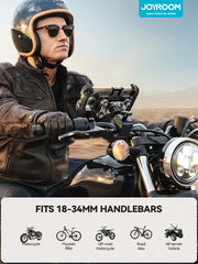 Motorcycle Phone Mount Anti Vibration Phone Holder for Motorcycle Handlebar Bike Phone Mount for iPhone for 4.7 - 7” Phone