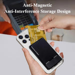 Aluminum Alloy Magnetic Card Holder Phone Stand Mount Metal Ultra-Thin Portable Foldable Card Holder for iPhone Samsung - NeoFrame
