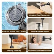 Vacuum Suction Cup Tablet Stand Holder 360° Rotatable Suction Cup Phone Holder Tablet Bracket for 4-12.9