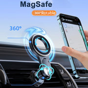 Car Air Vent Magnetic Phone Holder 360° Rotatable Ring Holder Mobile Phone Stand GPS Bracket for iPhone Samsung Xiaomi - NeoFrame