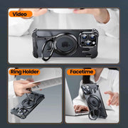 Magsafe Phone Case for iPhone 360° Rotatable Ring Stand Holder Drop-Proof Bumper Protective Cover
