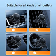 2 in 1 Magnetic & Gravity Phone Holder for Car Air Vent Alloy Car Phone Stand Universal Holder for 4.7-7 Inch Devices - NeoFrame