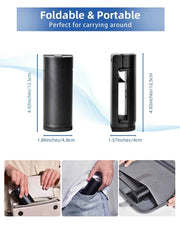 Portable Tablet Holder for Travel Handfree Tablet Mount for Desk 360°Rotation Foldable Tablet Stand for 4-10.9 in Device