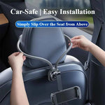 Car Headrest Tablet Bracket Holder 360° Rotatable Flexible Tablet Stand for Sports Seat Universal Vehicle Accessories