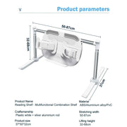 Adjustable Tablet Stand Reading Stand iPad Holder Bed Rack Lazy Phone Holder Multifunctional Combination Book Shelf
