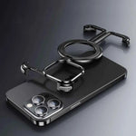 Magsafe Phone Case for iPhone Frameless Slim Phone Cover Wireless Charging Magnetic Bumper Kickstand