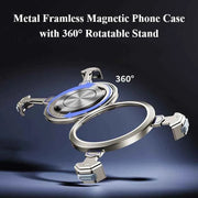Metal Bezel-less for Huawei Mate 70/Pro/Pro+ Phone Case with Stand 360° Rotatable Magsafe Shockproof Protective Cover