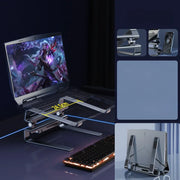 Aluminum Laptop Stand for Desk 150° Angle Adjustable Computer Heighten Stand Riser Heat Dissipation Notebook Booster - NeoFrame