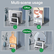 ABS Vertical Laptop Stand Holder for MacBook Air Pro /Tablet/HP/Dell Pad Gravity Notebook Computer Stand Storage Holder - NeoFrame