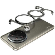 Metal Frameless Phone Case for Xiaomi 14/14Pro/14 Ultra Wireless Charging Phone Cover Shockproof Bumper Hidden Stand