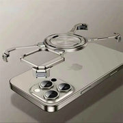 Metal Mechanical MagSafe Case for iPhone  — Bezel-Less Bumper with Magnetic Wireless Charging Support