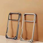 Metal Frameless Phone Case for iPhone Ultra-thin Magsafe Phone Case Air Cushion Shockproof