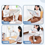 Laptop Stand for Bed Reading Desk for Sofa Floor Tablet Pad Computer Support Holder Angle Height Adjustable Small Table - NeoFrame