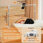 Foldable Tablet Stand Phone Holder for Bed Multifunctional Rack Height Adjustable Phone Tablet Bracket for iPhone iPad