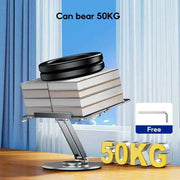 Metal Tablet Stand for Desk Adjustable Tablet Holder 360 Degreee Rotatable Laptop Mount for Office Room Reading Stand