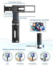 Portable Tablet Holder for Travel Handfree Tablet Mount for Desk 360°Rotation Foldable Tablet Stand for 4-10.9 in Device