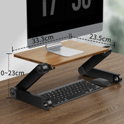 Portable Solid Wood Macbook Stand Laptop Booster Holder for Desk Vertical Height Adjustable Notebook Projector Bracket - NeoFrame