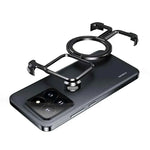 Metal Frameless Phone Case for Xiaomi 14/14Pro/14 Ultra Wireless Charging Phone Cover Shockproof Bumper Hidden Stand