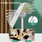 Angle Height Adjustable Laptop Stand with LED Light Liftable Reading Desk with Night Light Notebook Holder Tablet Mount - NeoFrame
